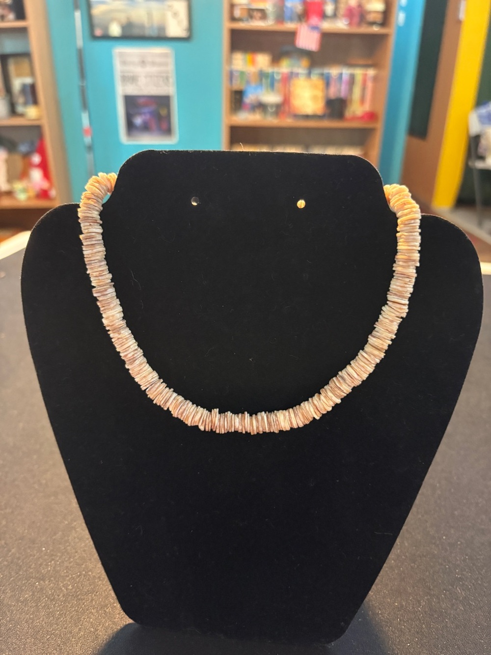 Handmade Peach Shell Heishi Necklace - Women's Beach Jewelry